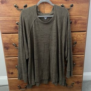Aerie Olive Green Long Sleeve Sweater